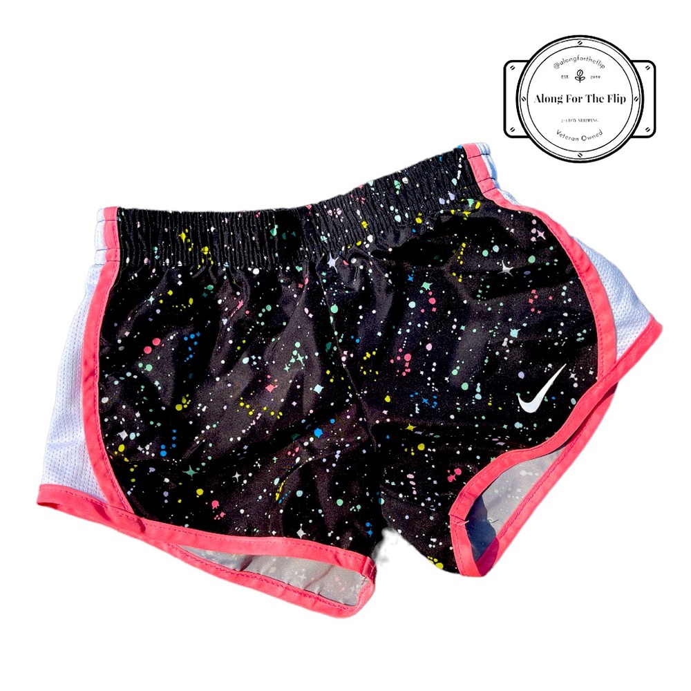 Nike Dri-Fit 2T Black Star Speckled Black Athletic Shorts